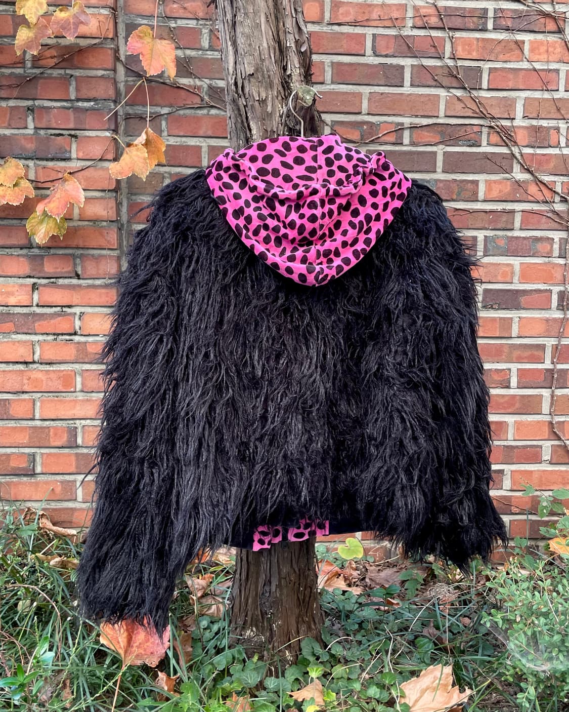 Raven black fur jacket 상품이미지10