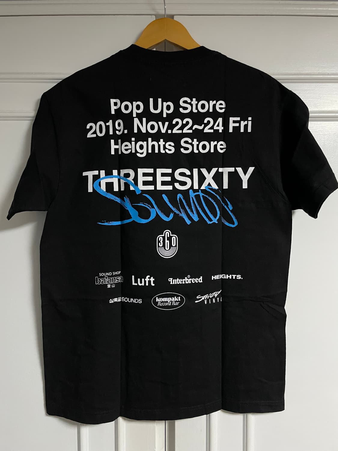 HEIGHTS×360Sounds S/S T-shirt Black L 상품이미지2