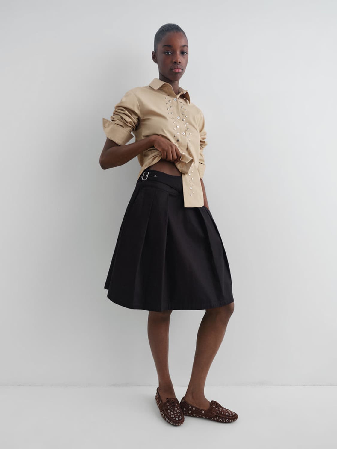 [M]기마구아스 Martin 스커트/블랙 상품이미지2