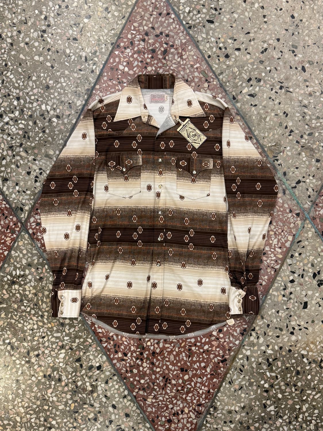 60s HbarC 웨스턴셔츠 (M) 상품이미지1