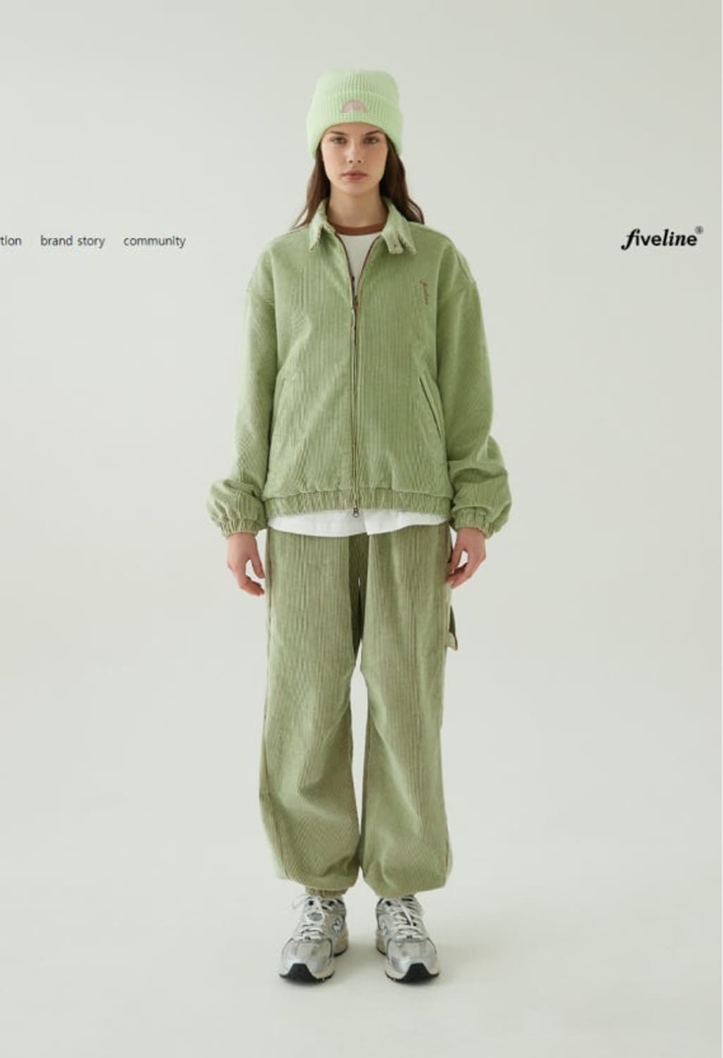 fiveline 코듀로이 셋업 (자켓+바지) 상품이미지1
