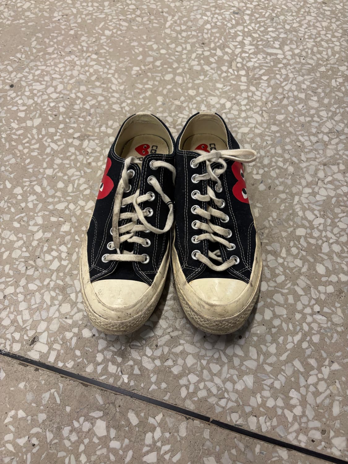 Comme des Garcons PLAY x Converse Black  상품이미지3