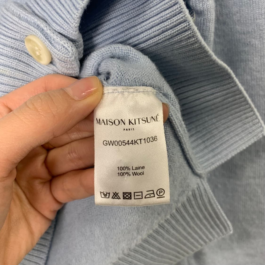 메종 키츠네 더블 폭스 헤드 패치 레귤러 가디건 상품이미지4