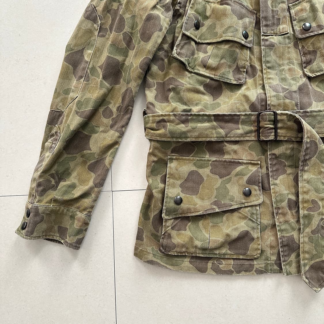 폴로랄프로렌 빈티지워싱 덕카모 파라트루퍼 벨티드자켓 상품이미지5