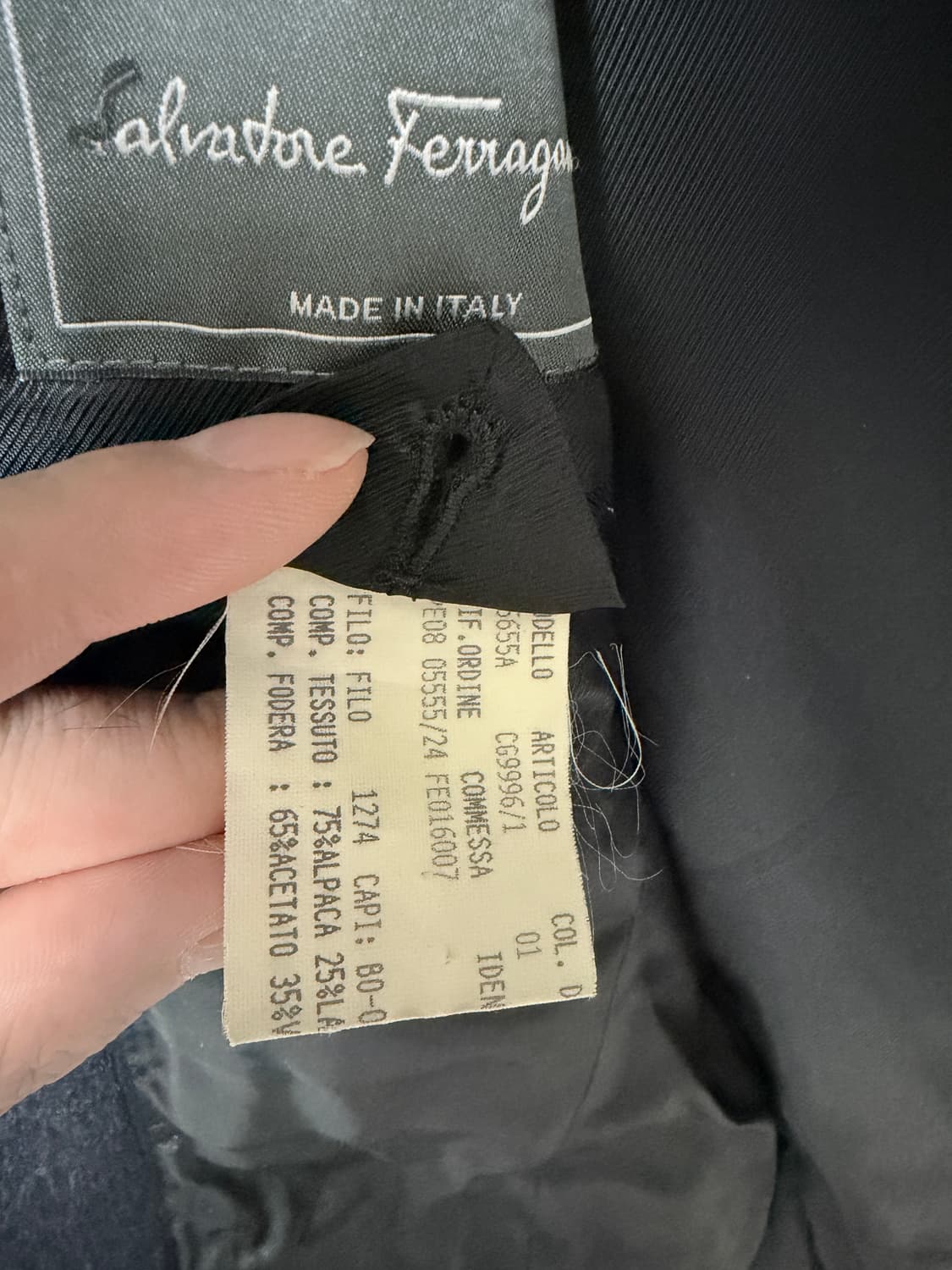 살바토레 페라가모 알파카 장모 블레이저 콤비자켓/50(105) 상품이미지6