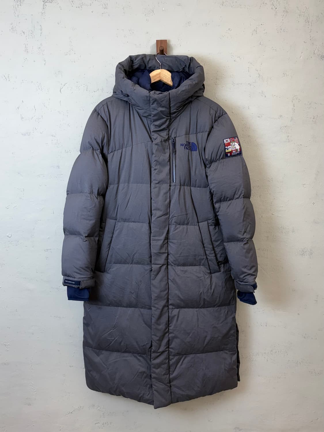 노스페이스 평창 롱패딩 그레이 상품이미지1