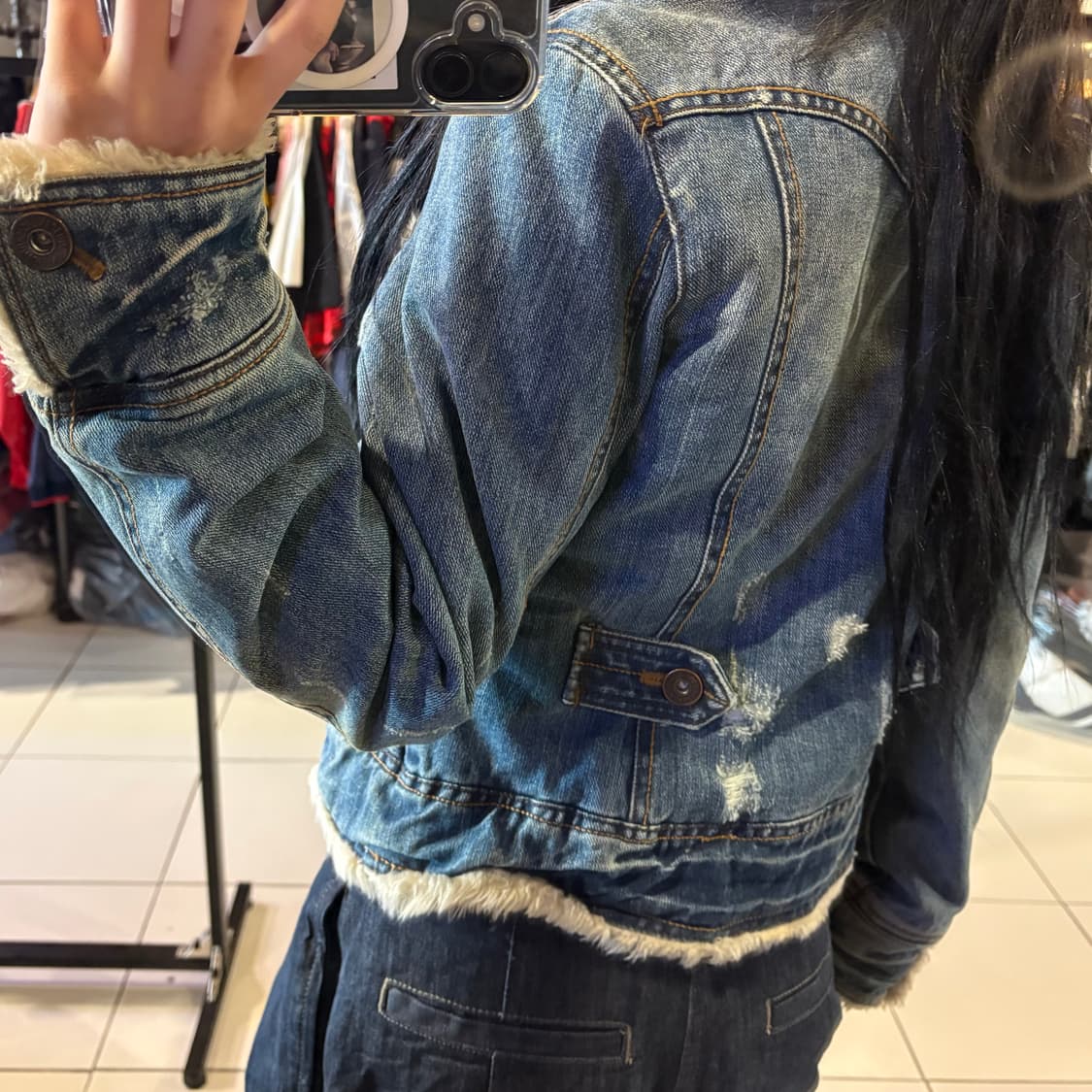 쉐인진스 퍼 데님 자켓 상품이미지2