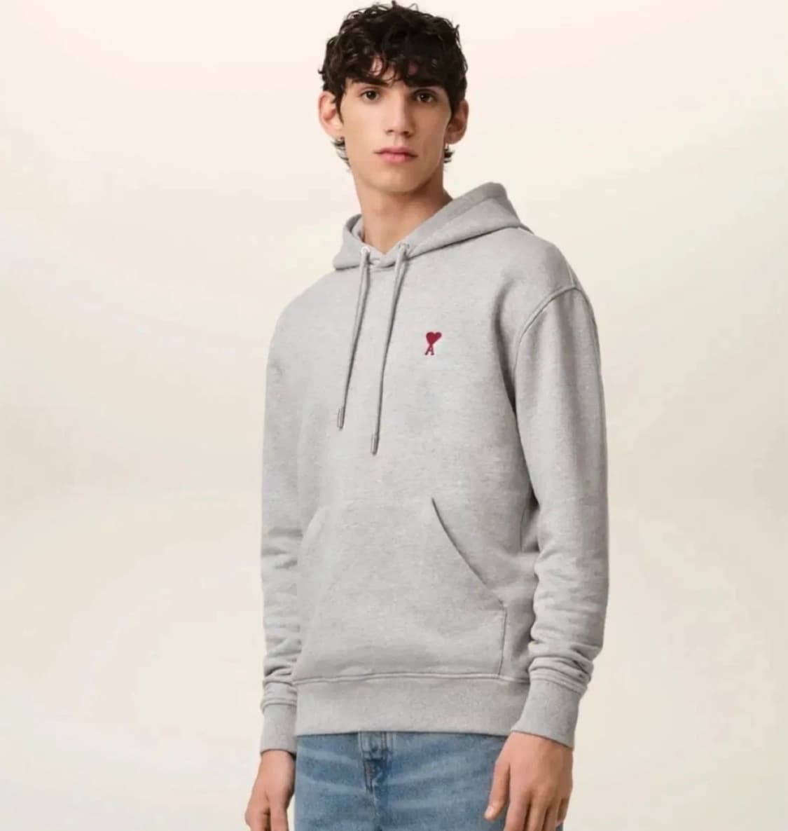 [새상품/QR정품]아미 후드티 논기모 스몰로고 남녀공용 3color 상품이미지4