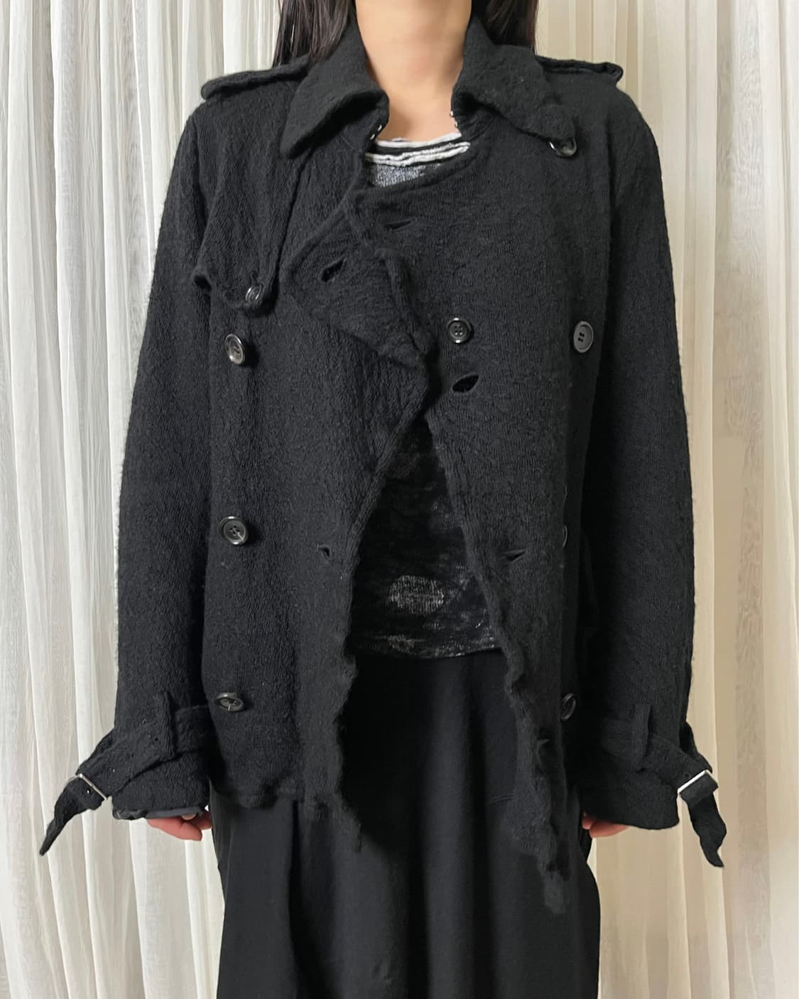 꼼데가르송 축융 울 더블 자켓 comme des garcons 상품이미지8