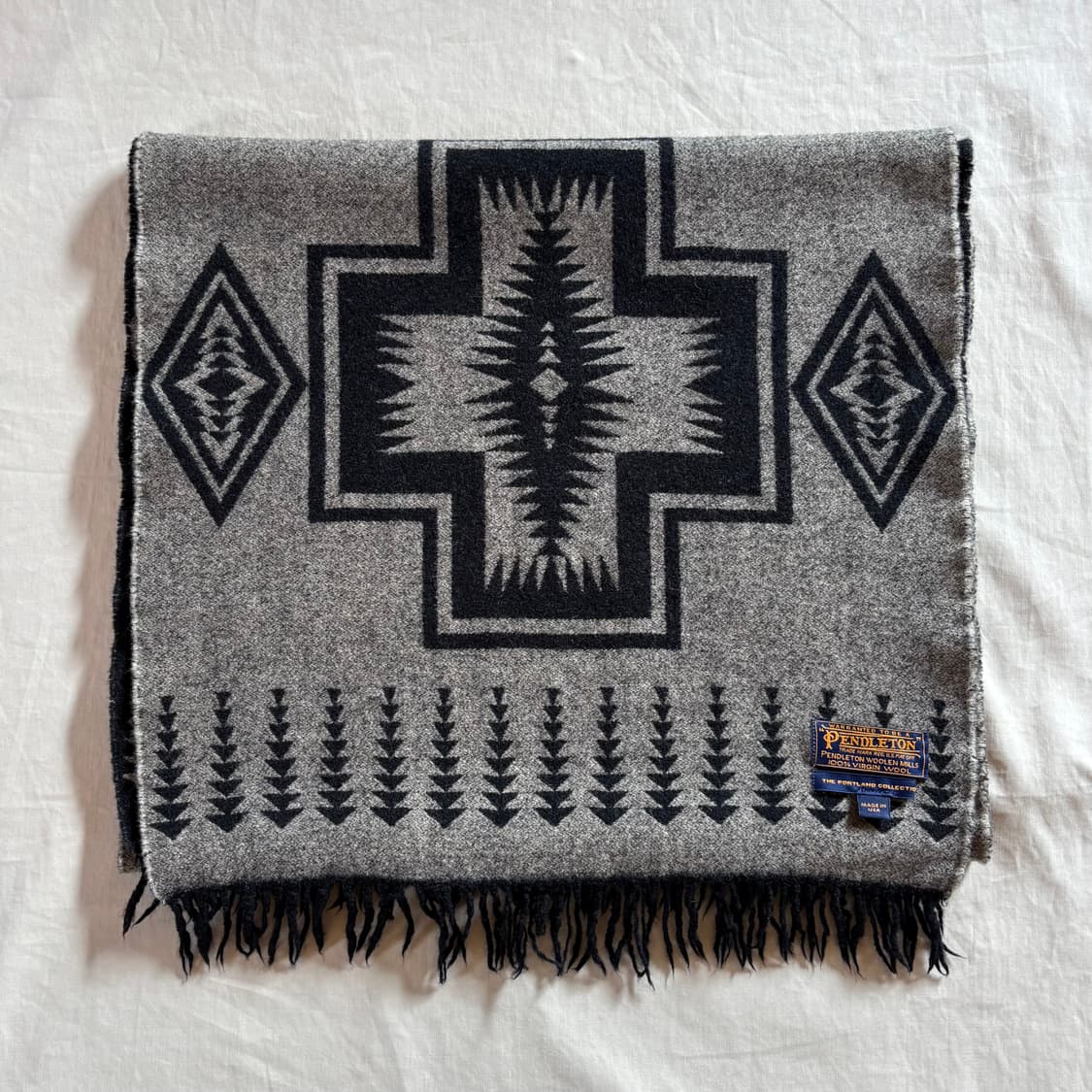 USA PENDLETON 치마요 나바호 리버서블 버진울 머플러 상품이미지1
