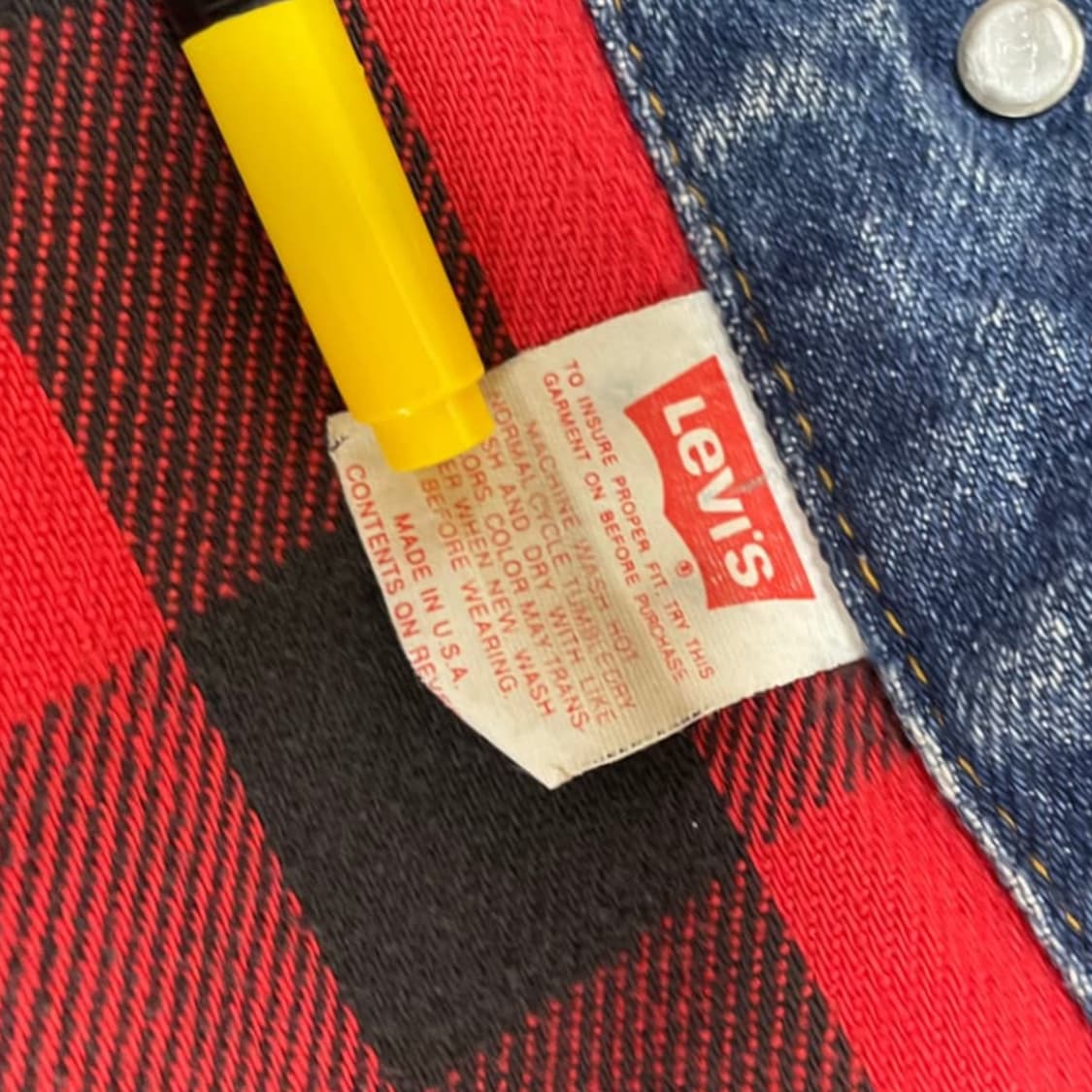 90s levi's buffalo trucker jacket xl 상품이미지6