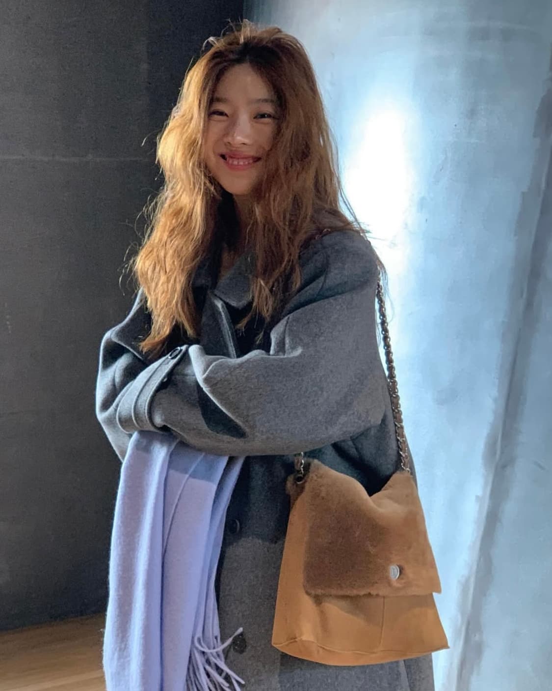 (미개봉) 미닛뮤트 페블 체인백 무스탕 베이지 상품이미지1