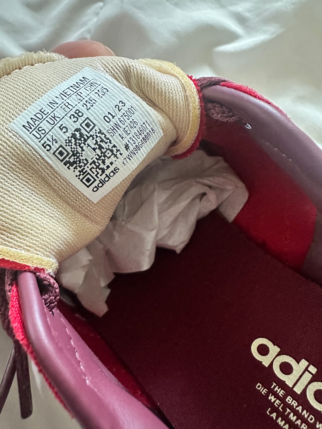 아디다스 버뮤다 버건디 신발 235 새상품 상품이미지3