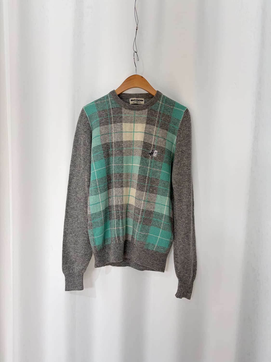 BLACK & WHITE knit (made in SCOTLAND)  상품이미지1