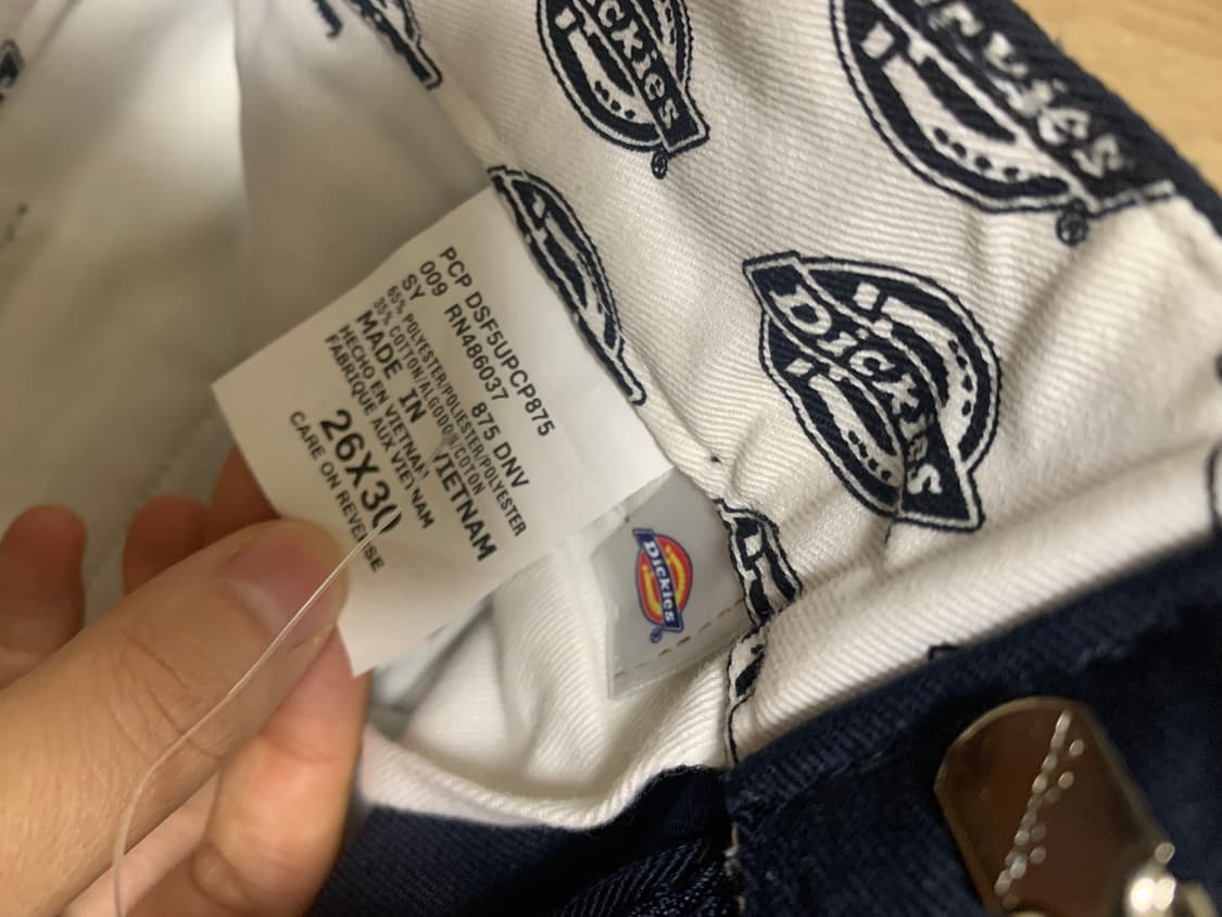 디키즈 875 네이비 바지 26사이즈 새제품 상품이미지4