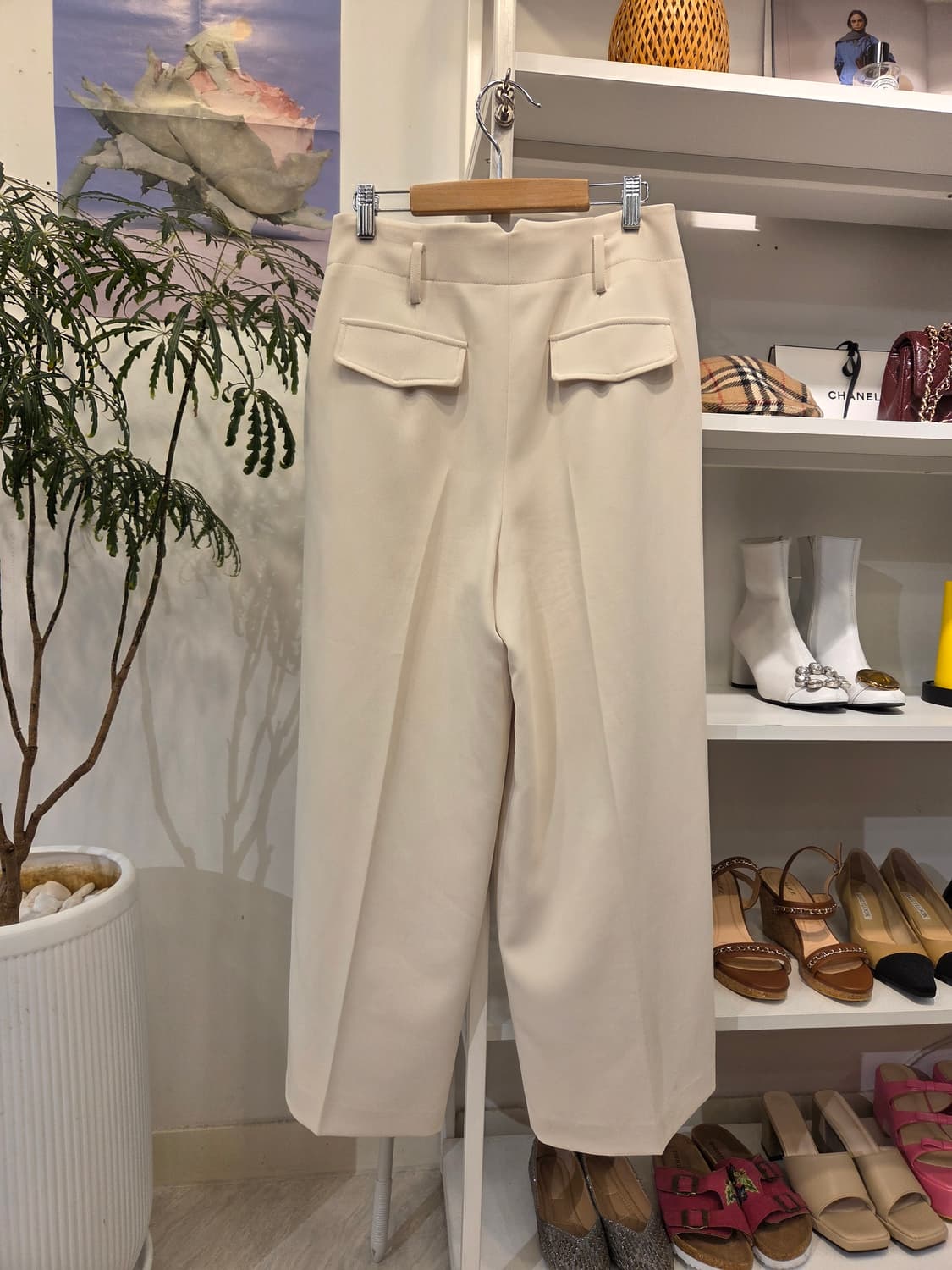 모조에스핀 아이보리 와이드 슬렉스 상품이미지6