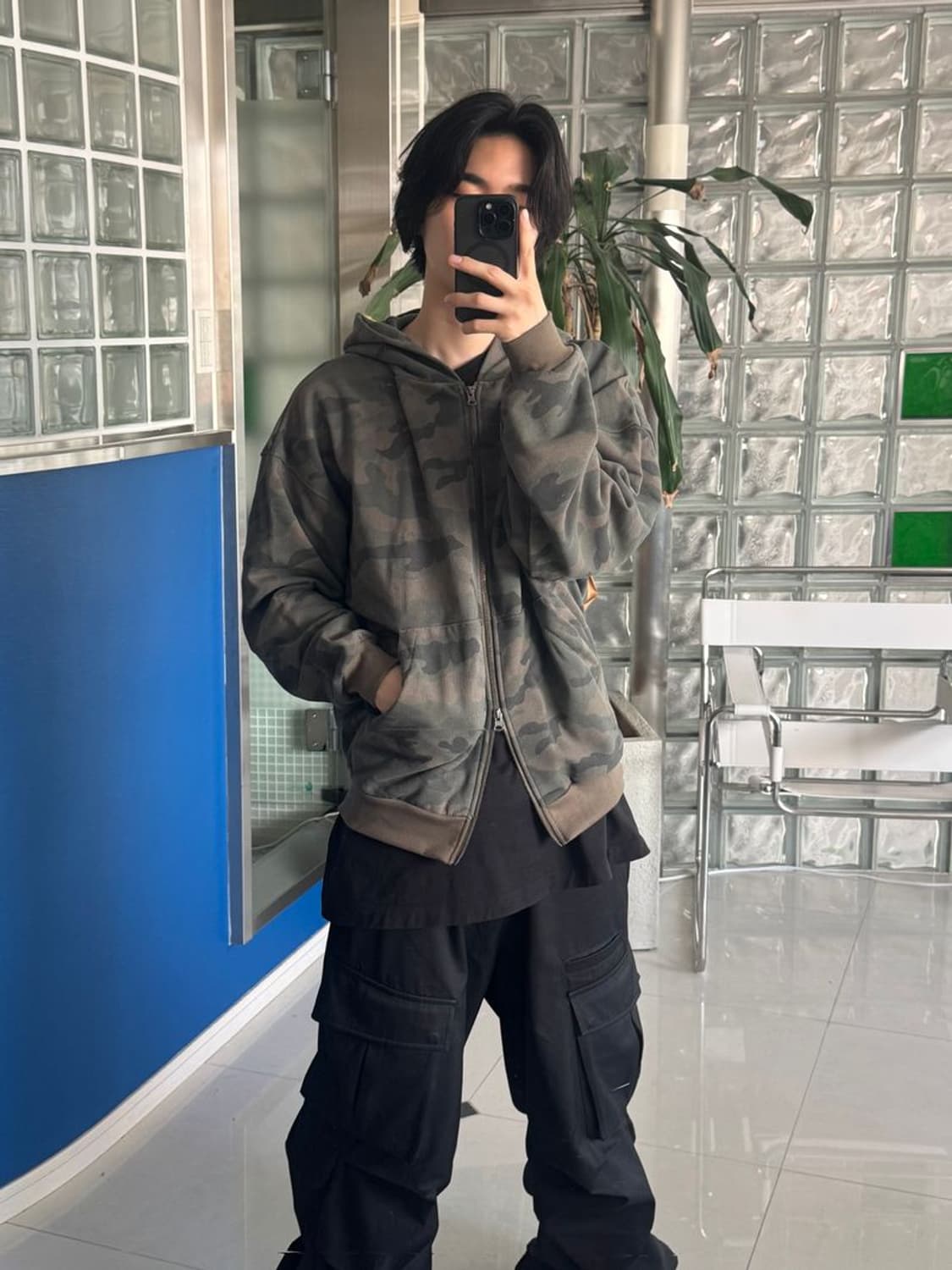SWEAT ZIP HOOD 카모 스웨트 지퍼 후드티 상품이미지2
