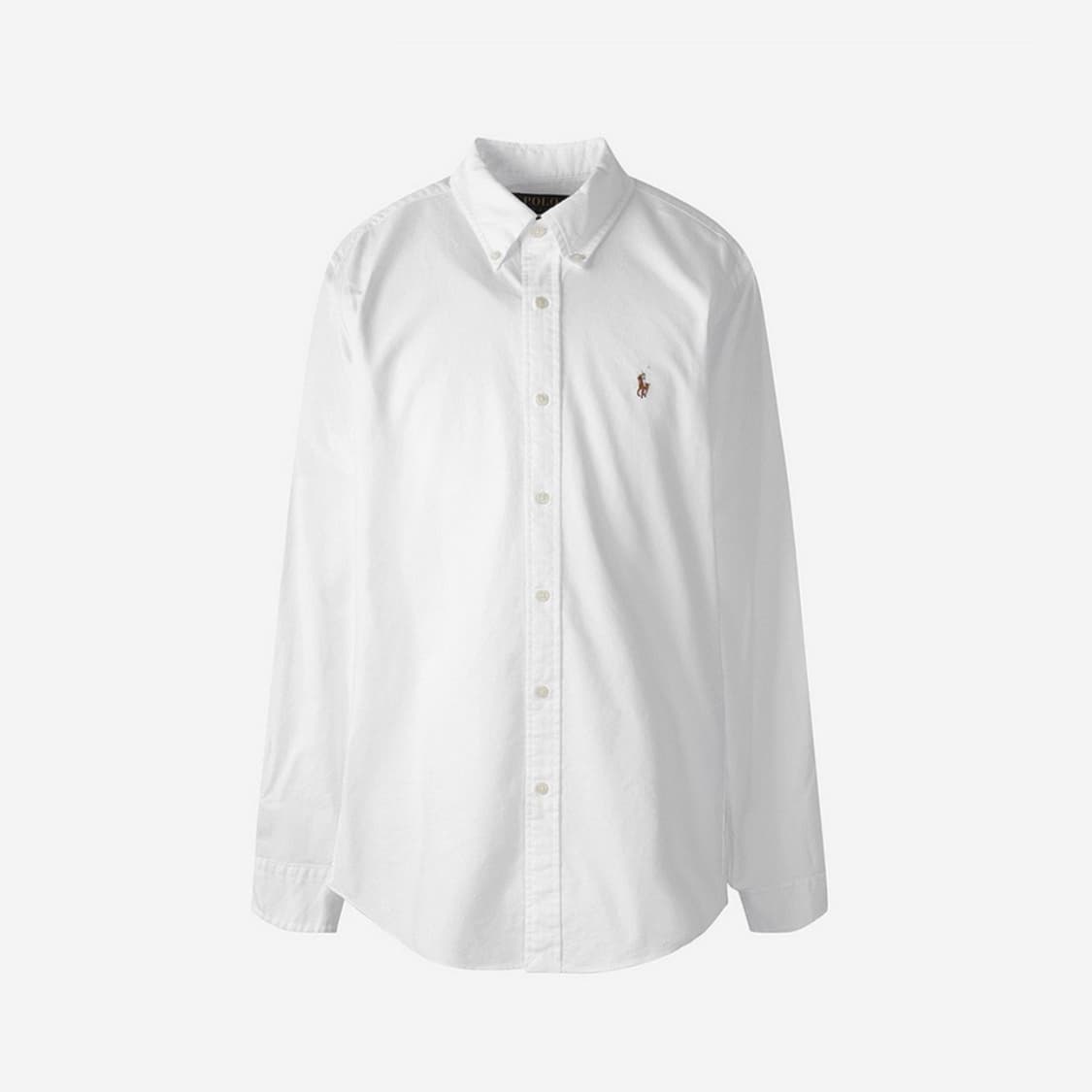 (S)폴로 랄프 로렌 커스텀핏 옥스포드 셔츠 화이트 - 24FW 상품이미지1