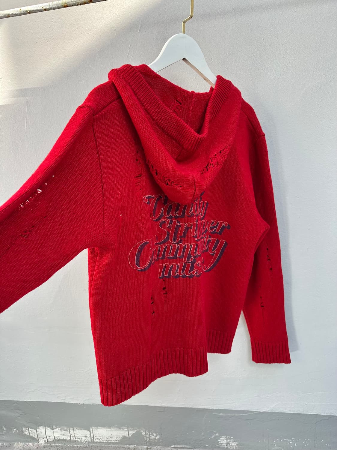 Candy Stripper 데미지 니트 가디건 상품이미지2