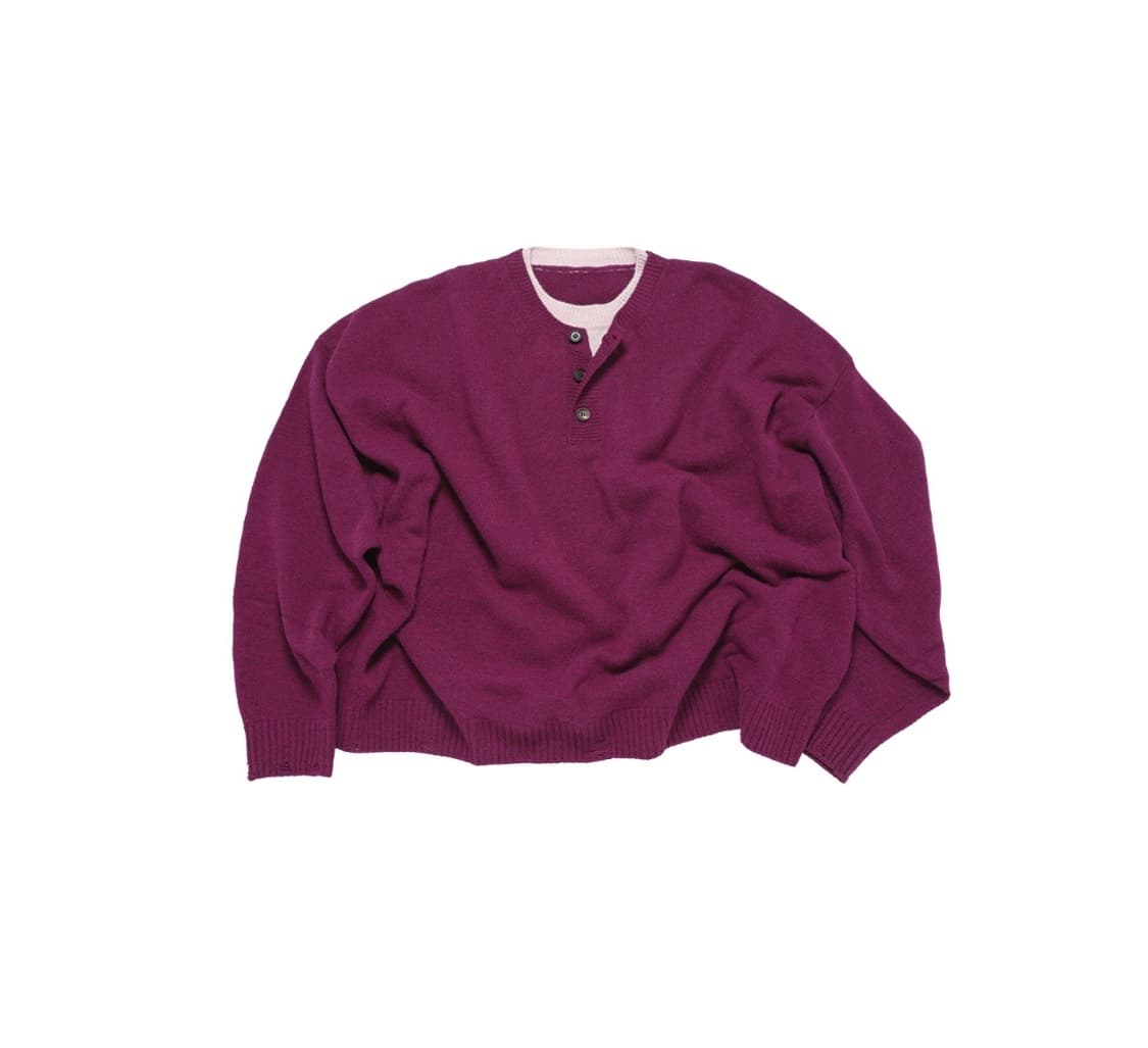 M mjd 크롭 니트 마젠타 미개봉 새제품 판매 상품이미지1