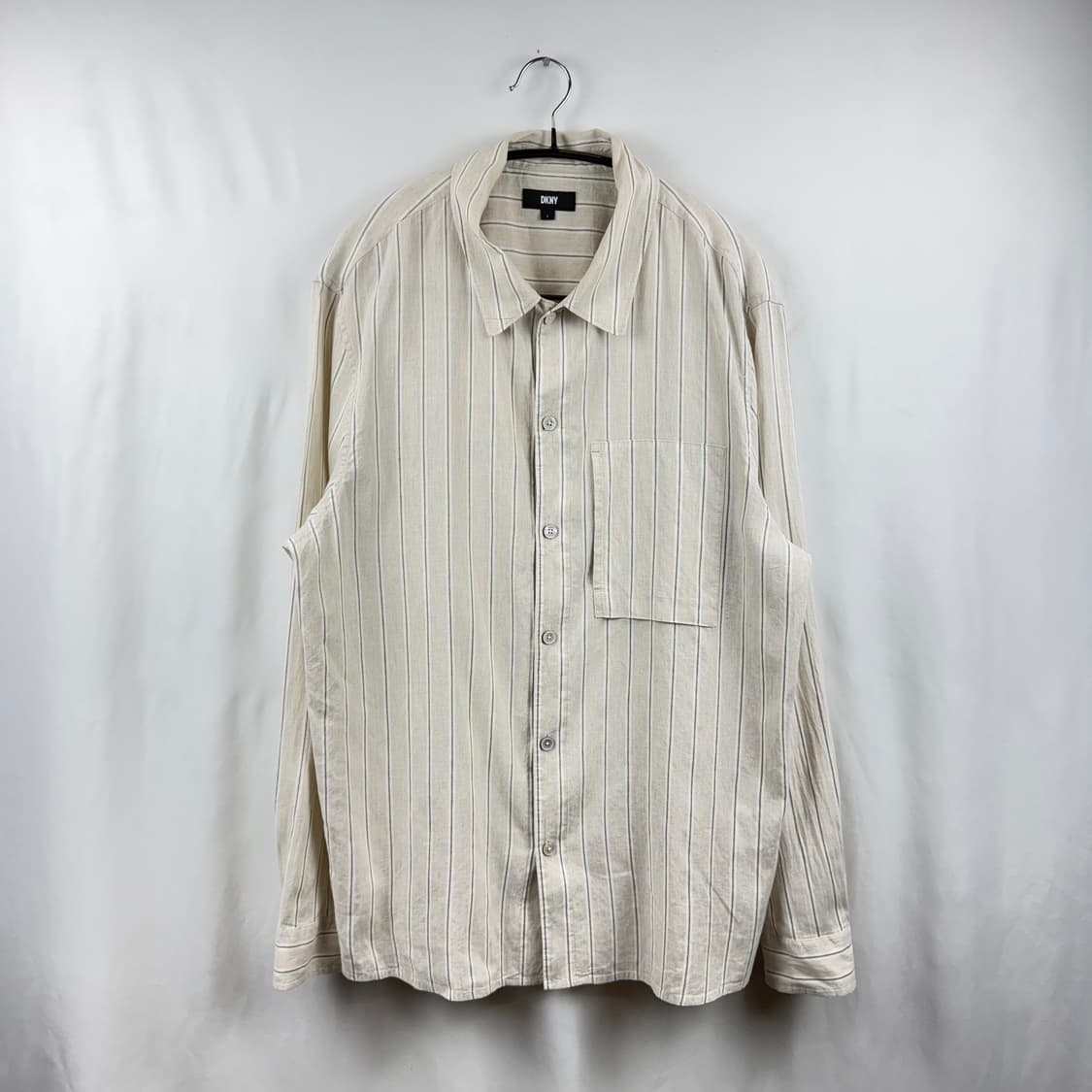 (L) DKNY 린넨 스트라이프 셔츠 상품이미지2