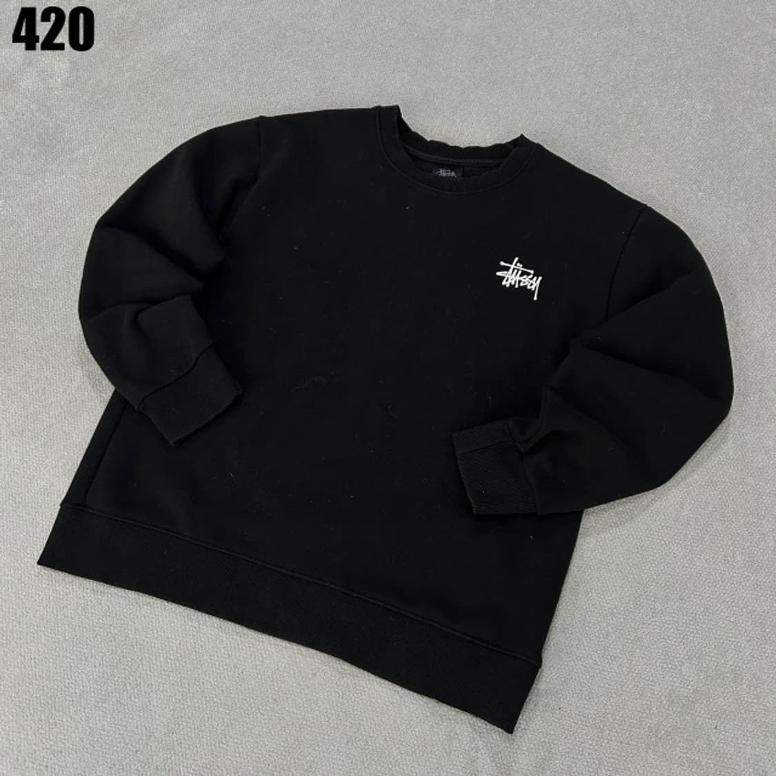 스투시 블랙 맨투맨  상품이미지2