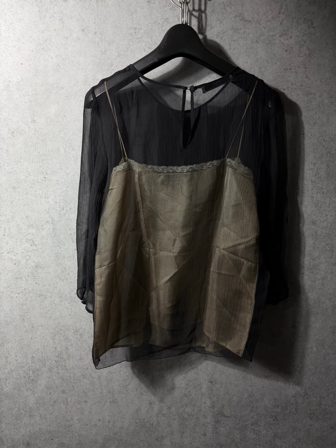 프라다 실크 블라우스탑 상품이미지2