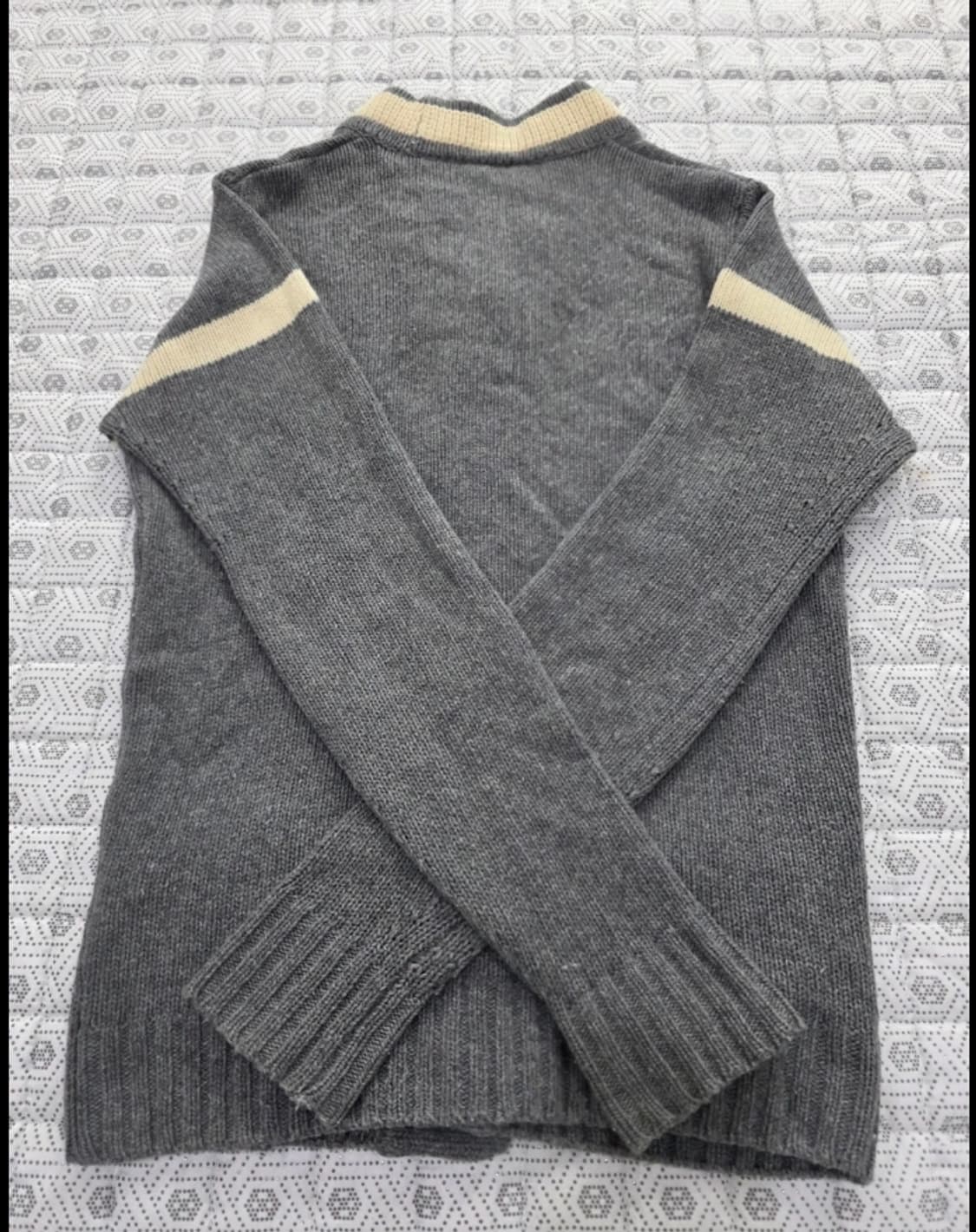 라코스테 브이넥 가디건 회색 55반 상품이미지5