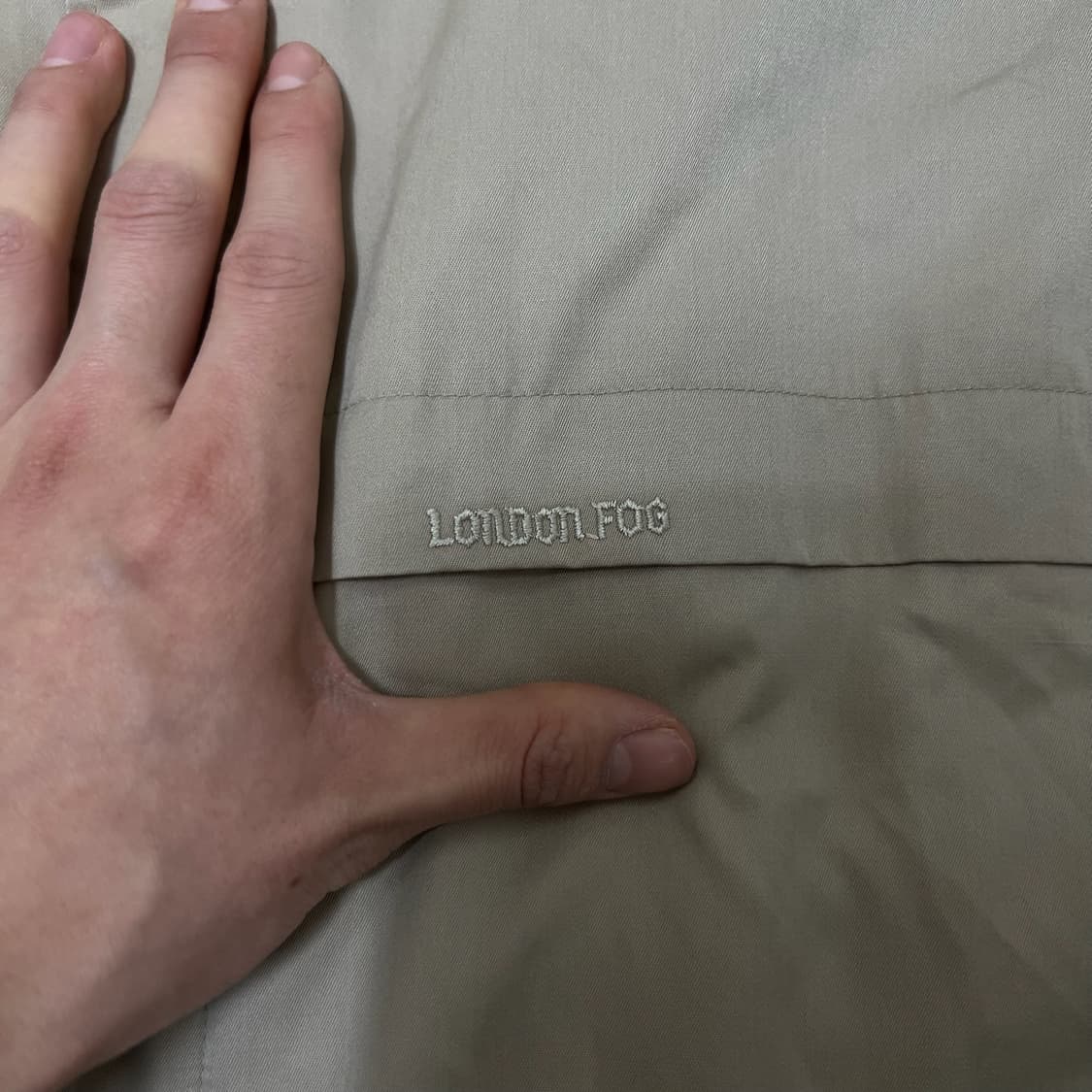런던포그 클래식 로고 카라 바람막이 자켓 XL/105  상품이미지3