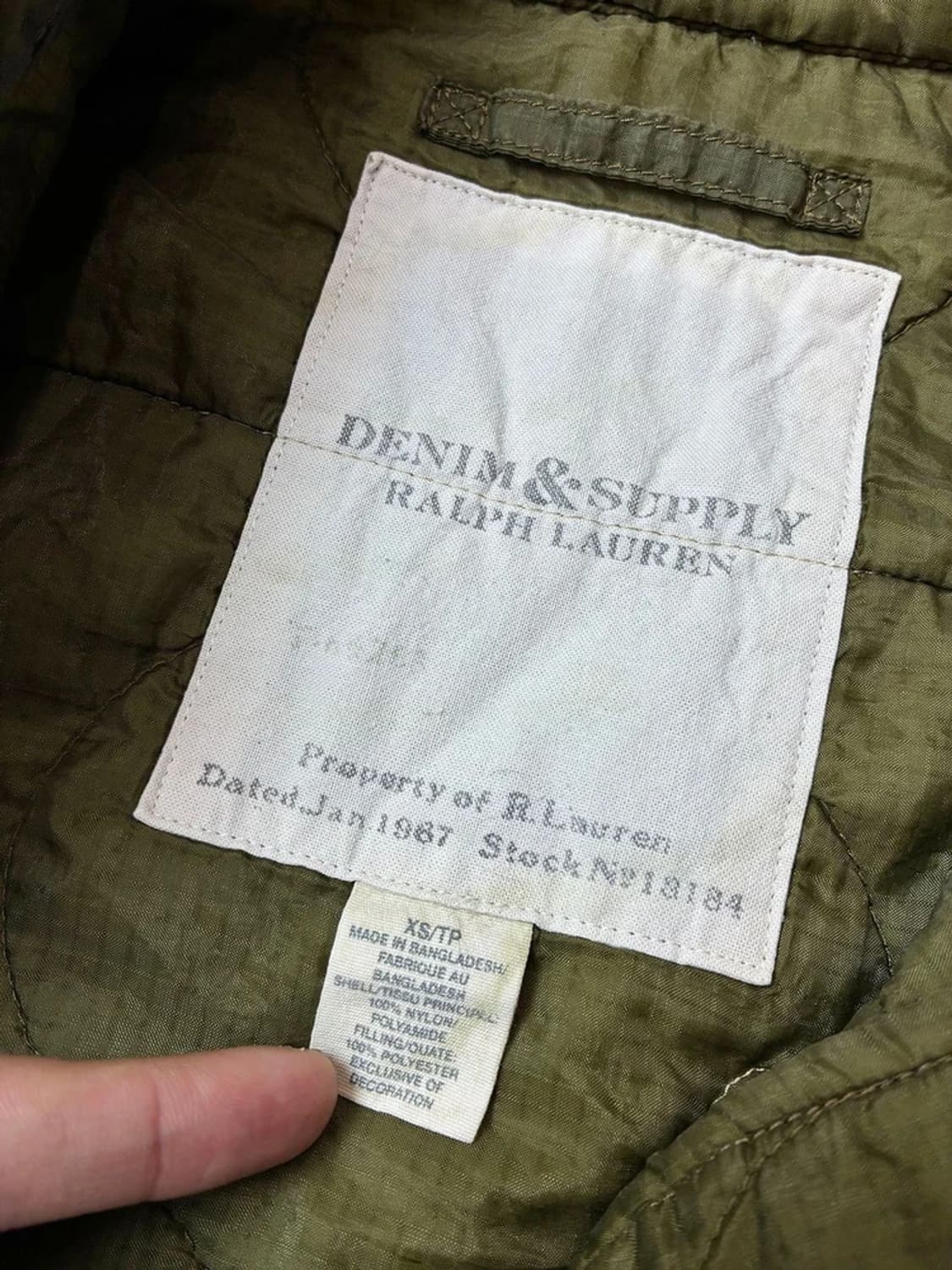 데님앤서플라이 00's 립스탑 성조기 퀼티드 베스트 PN5833 상품이미지7