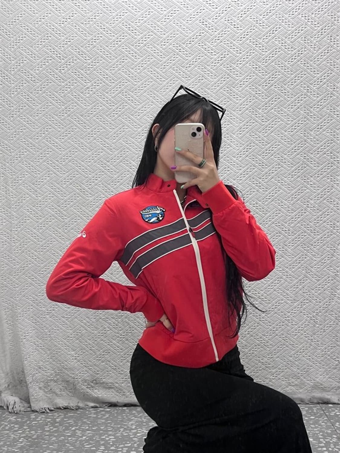 아식스 올드스쿨 모터사이클 레이싱 패치 자켓 95 C07061 상품이미지1