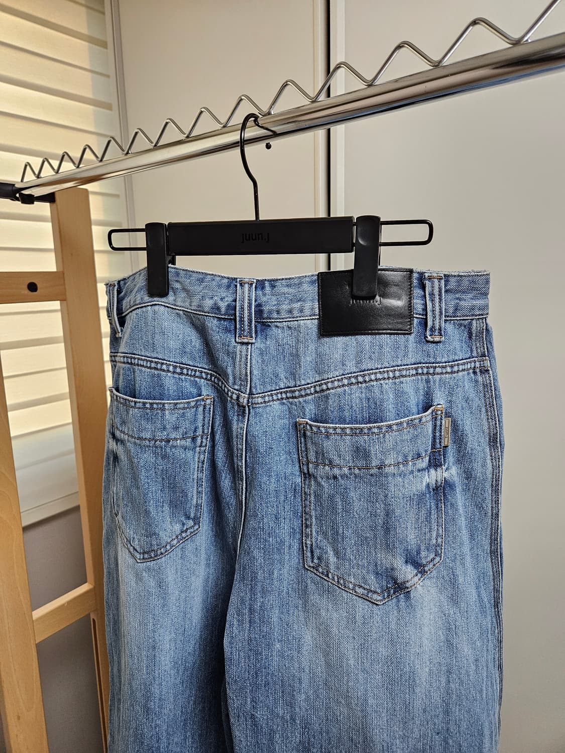 준지/ 26SS 꼼비네종 시그널 데님 C컬 8부 버뮤다 팬츠/ 46 상품이미지4