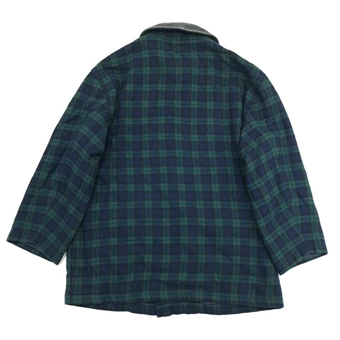 CN710W M 버버리 클래식 블랙워치 타탄체크 퀄팅 울 자켓 상품이미지6