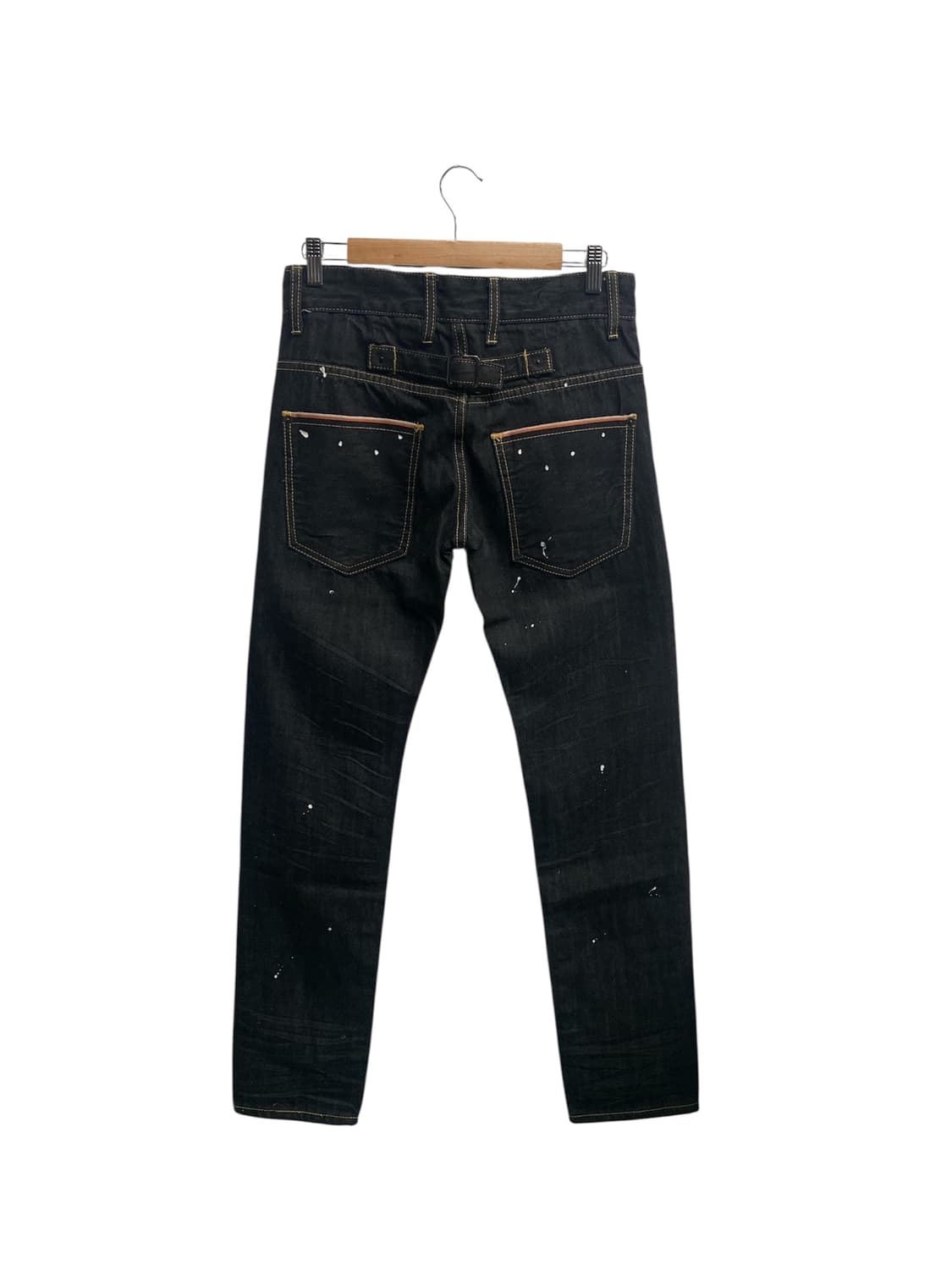 디스퀘어드2 페인팅 벨티드 데님팬츠-44사이즈 상품이미지4