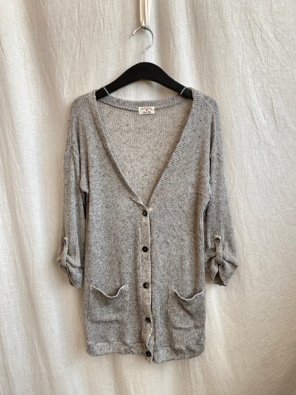 CIAOPANIC 린넨혼방 7부 가디건(M) 상품이미지2