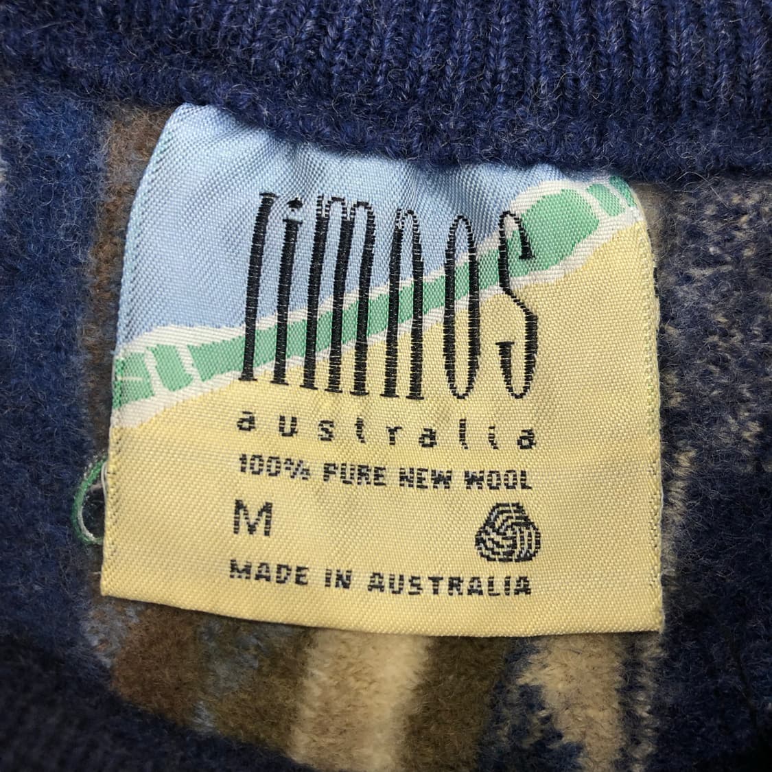 림노스 울 멀티컬러 케이블 니트 스웨터 상품이미지4