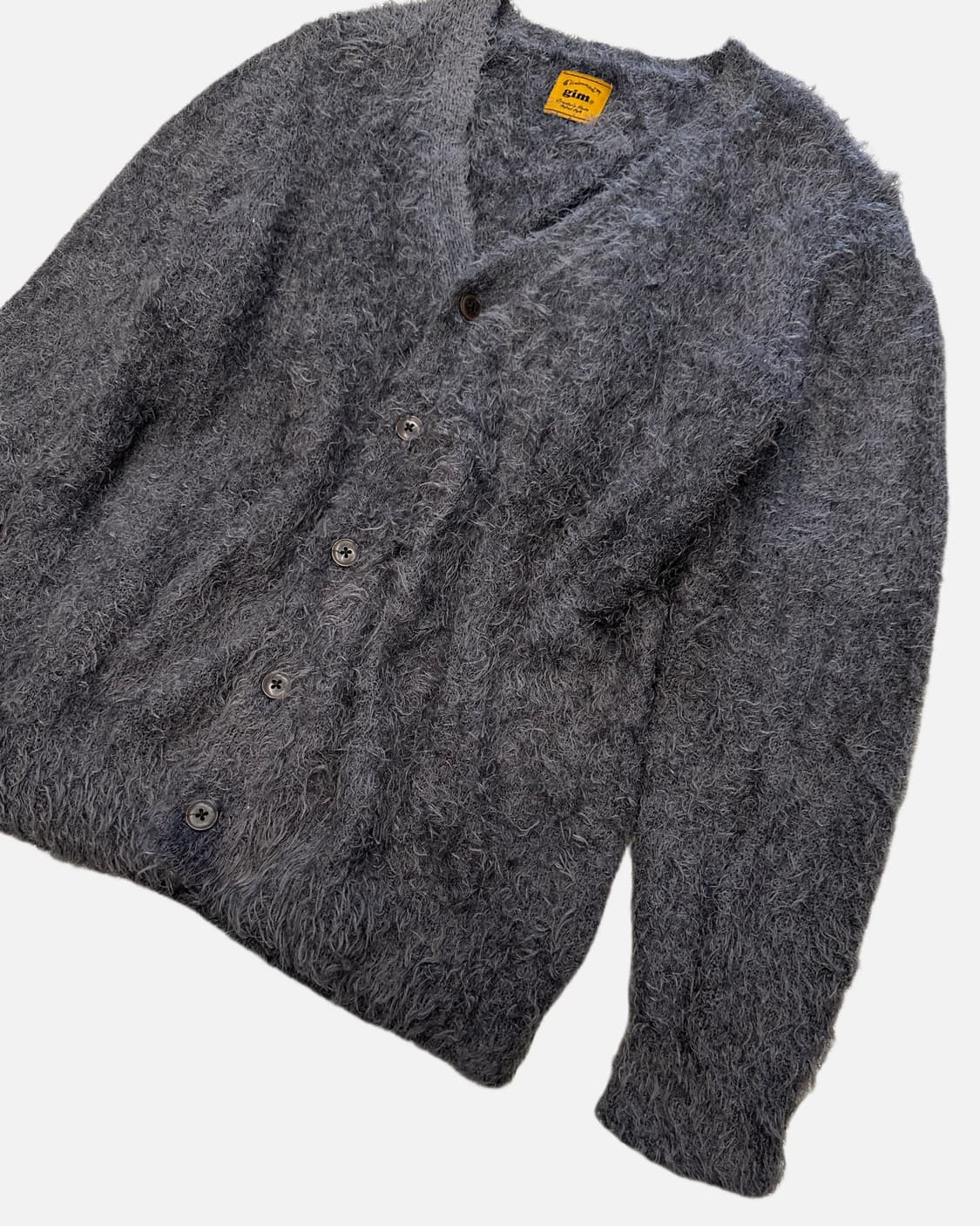 grunge hairy knit cardigan 상품이미지2