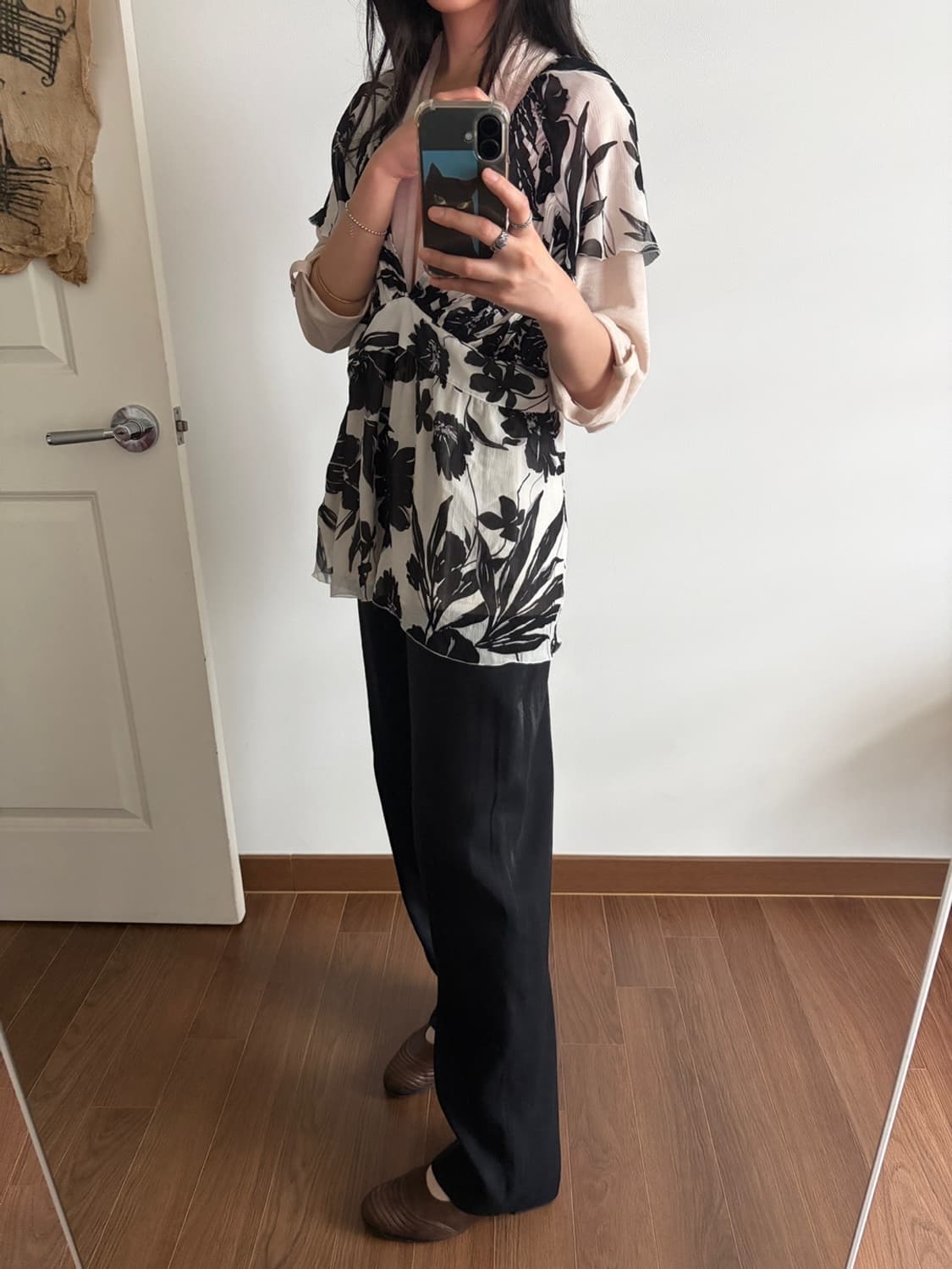 patterned blouse 상품이미지4