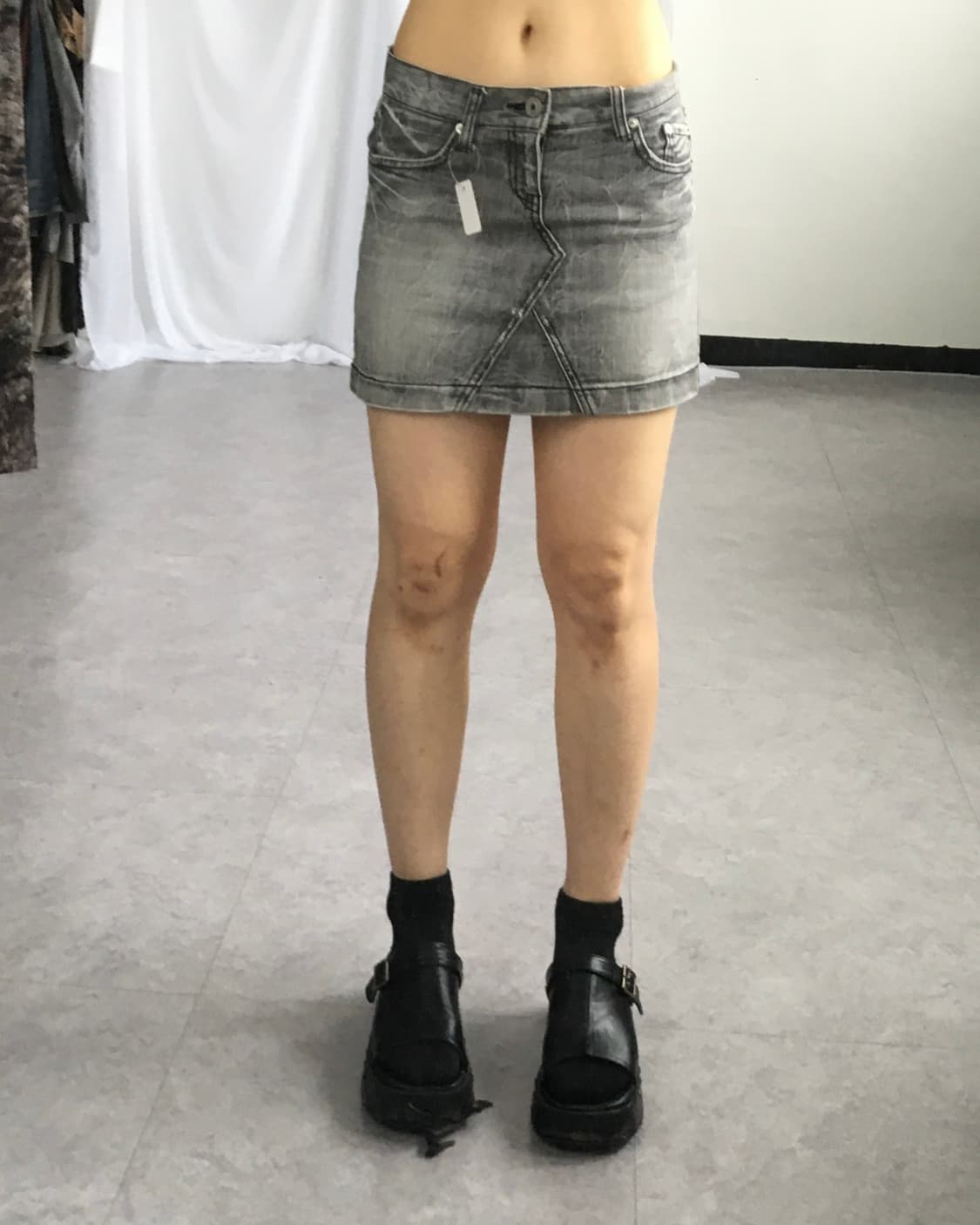 Washing mini skirt 상품이미지4
