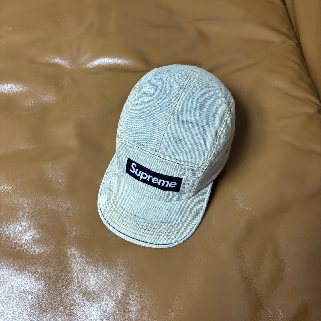 Supreme 슈프림 23ss 워시드 더티 데님 캠프캡 모자 Denim 상품이미지5