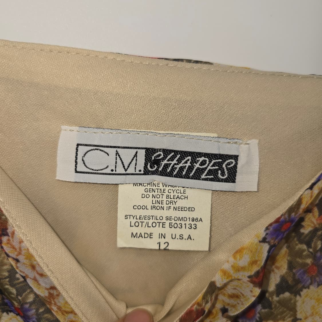 미국 빈티지 잔꽃무늬 롱 슬립 원피스 상품이미지6