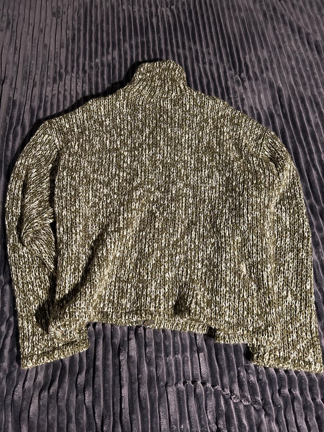 Crop Knit 2way Zip up Jacket 상품이미지4