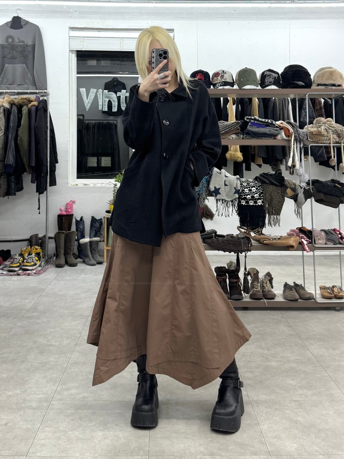 D'azur 비대칭 울 자켓 상품이미지2