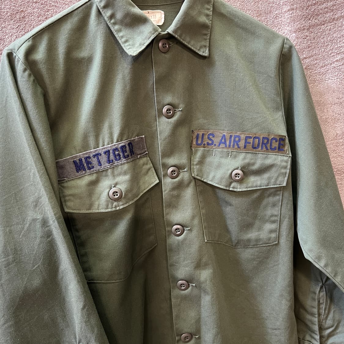 70’s USAF OG-507 유틸리티 셔츠 상품이미지3