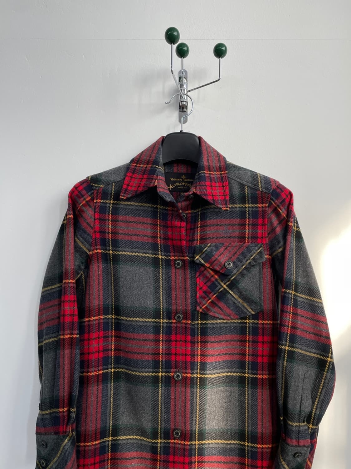 비비안 웨스트우드 오브 로고 셔츠 드레스 상품이미지3