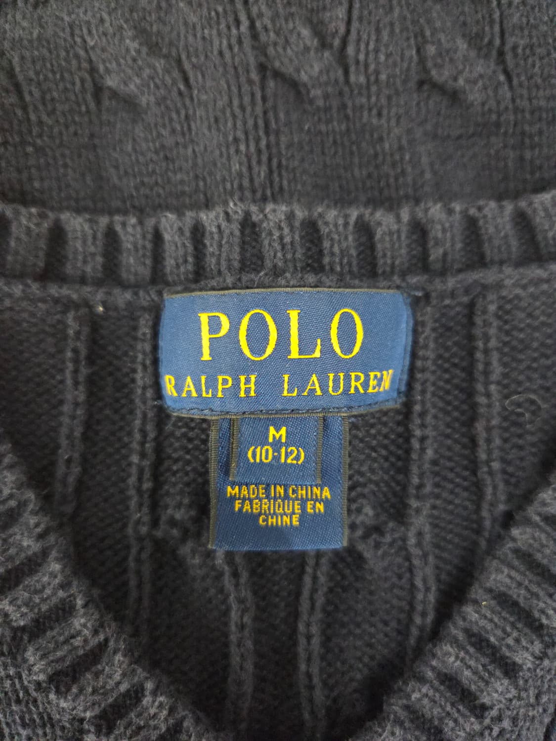 폴로 랄프로렌 키즈 케이블 니트 브이넥 조끼 네이비 상품이미지7