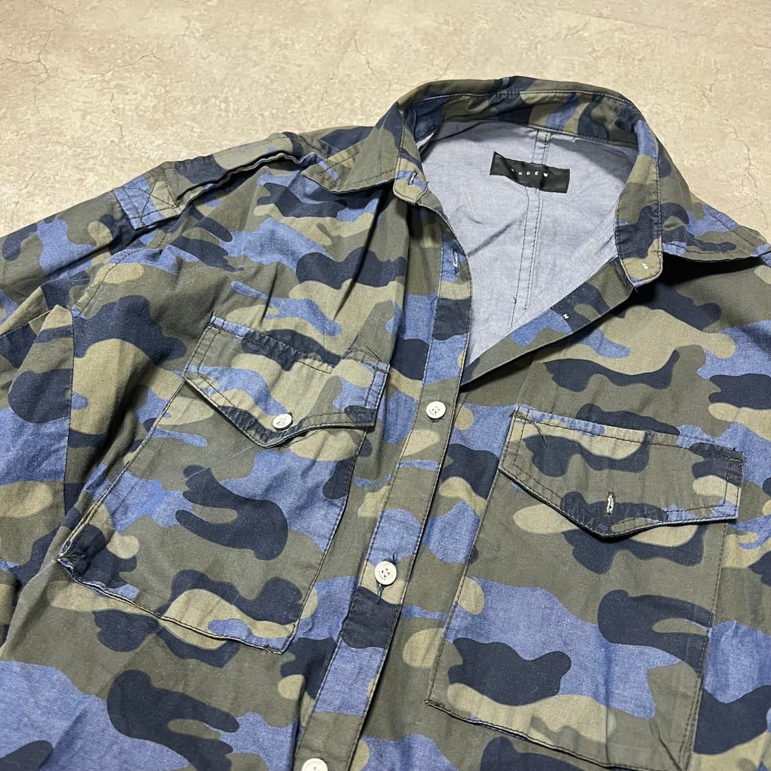 밀리터리 카모플라주 셔츠 상품이미지4