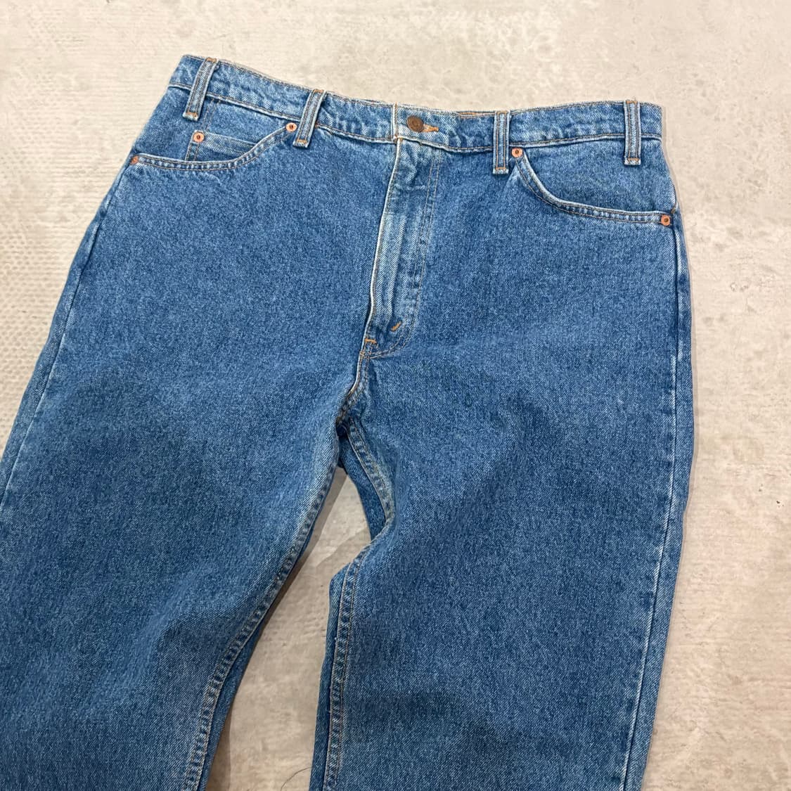 [38/32] 80s  🇨🇦리바이스 505 오렌지 탭 중청 데님 상품이미지2
