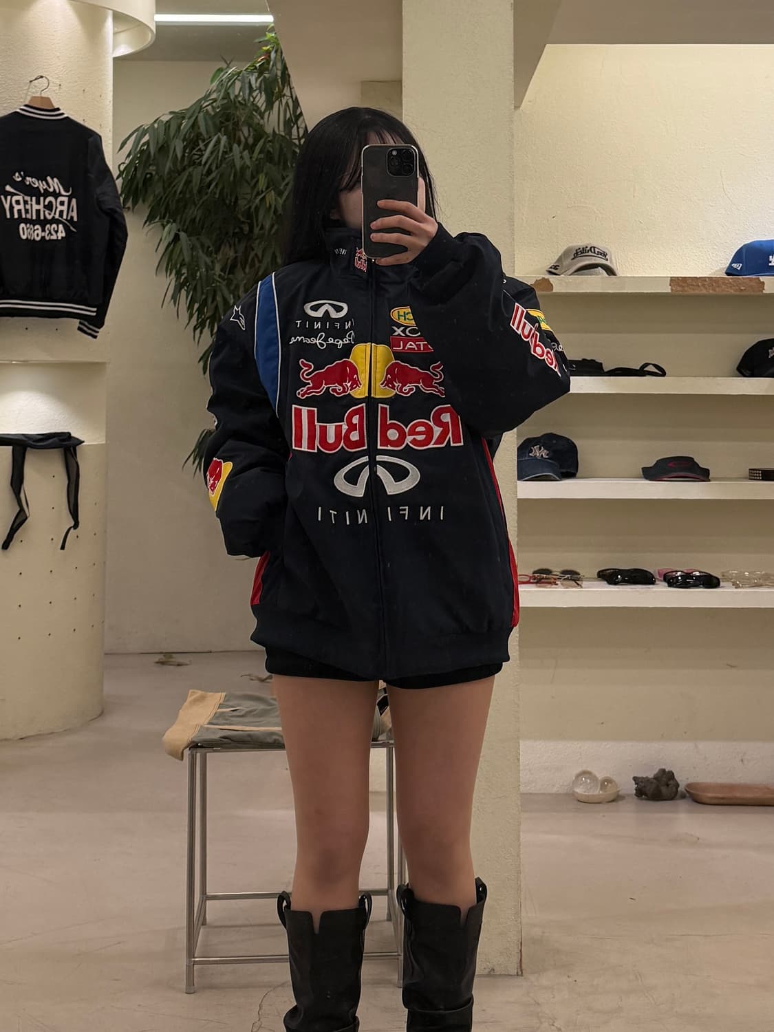 빈티지 레드불 스폰서 빅로고 레이싱 봄버 U266 상품이미지1