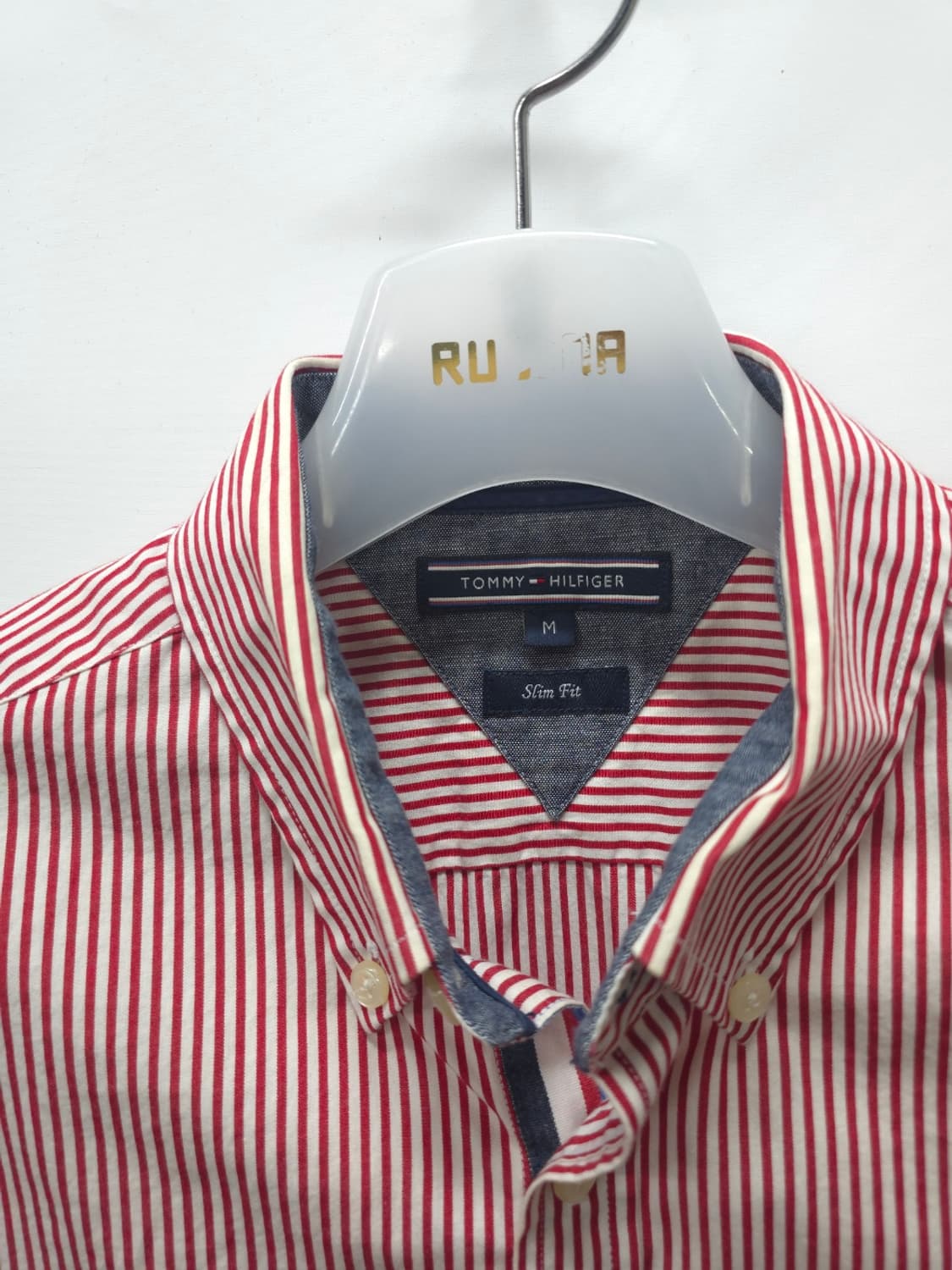 타미힐피거 레드 스트라이프 슬림핏 셔츠 (95~100) 상품이미지4